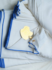 Double Horse Booski Apple  | P8&6 | BY SO SILK BRAND| Blue Border