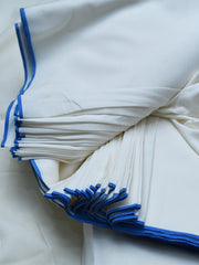Double Horse Booski Apple  | P8&6 | BY SO SILK BRAND| Blue Border