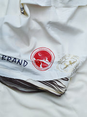 Double Horse Booski  | P8&6 | BY SO SILK BRAND| Brown Border